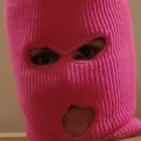 Masked Pink Peach Meztelen